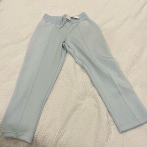 SPANX heavy air tapered pant in sky- NWT size medium